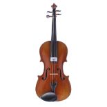 Early 20th century Stradivari copy violin, 14 1/8", 35.90cm