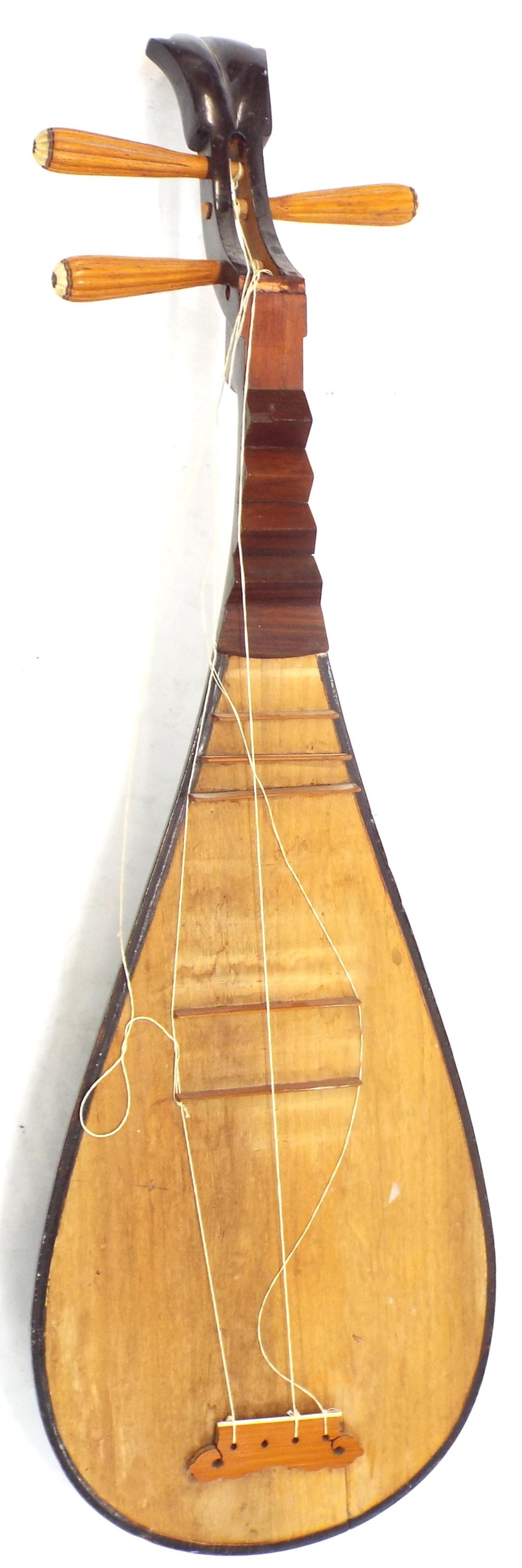 Three Chinese pipa lutes all in need of attention - Image 2 of 4