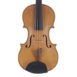 English violin by and labelled Frank Harlow Violin Maker, Sheffield, England, 1990; also signed by
