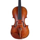 20th century violin labelled Claudio Gamberini, fecit Trieste, Anno 1978, 13 15/16", 35.40cm