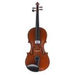 German three-quarter size violin circa 1920, 13 5/16", 31.30cm