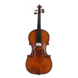 German violin labelled Gaspard da Salo..., 14 1/8", 35.90cm