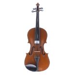 Good late 19th century German violin, 14 3/8", 36.50cm