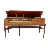 Square piano by Muzio Clementi & Co., London, circa 1805, the mahogany case with holly and stained