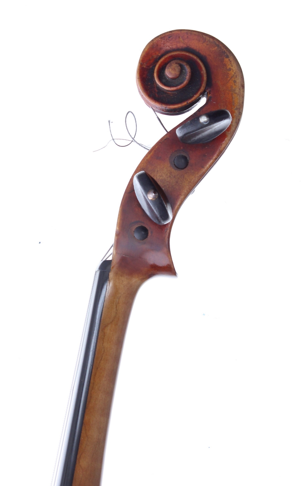 Interesting 19th century double purfled violin labelled Gio Paollo-Magini..., with further geometric - Image 3 of 3