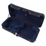 Good plush lined viola/violin case with outer zipper black cover