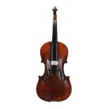 Mid 19th century violin, 14 1/16", 35.70cm