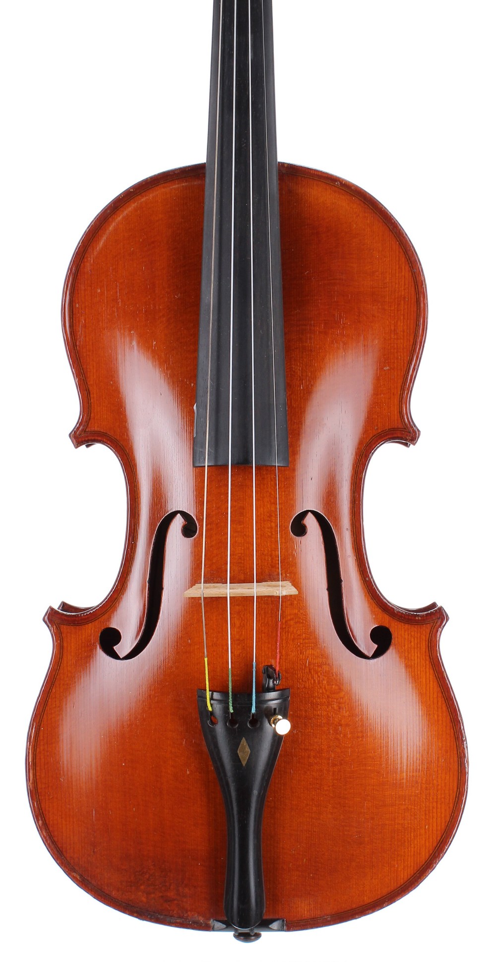 French violin by and labelled Paul Mangenot, Mirecourt (France), the two piece back of medium curl