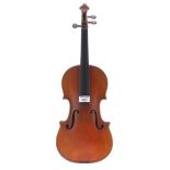 Early 20th century violin labelled Sanctus Seraphin..., 14 1/8", 35.90cm