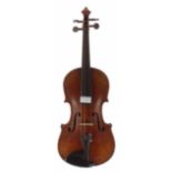 Early 20th century German violin, 14 1/16", 35.70cm