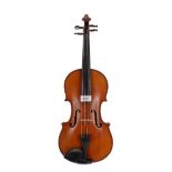 French three-quarter size violin, 13 3/8", 34cm
