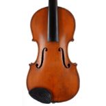 English violin labelled Jos. G. Tarr, no. 14. Manchester 1887, the one piece back of faint medium