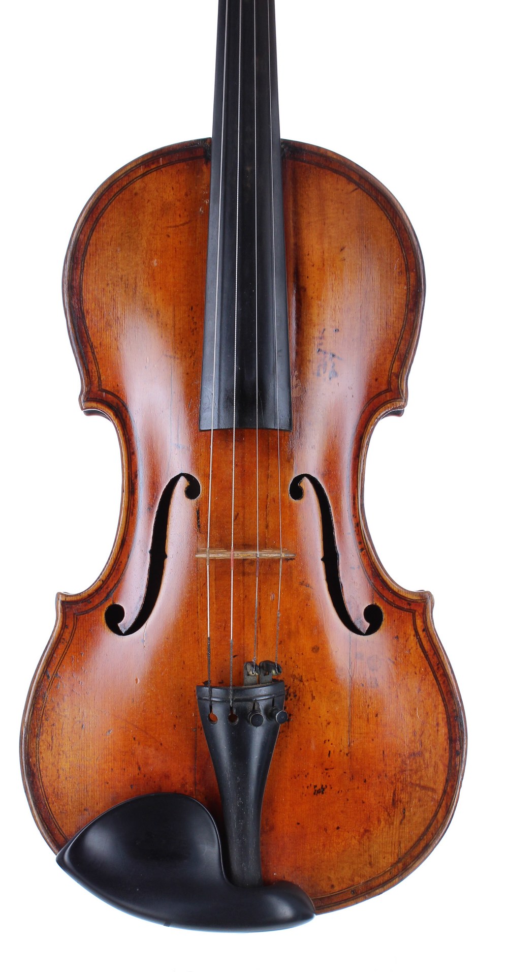 Interesting 19th century double purfled violin labelled Gio Paollo-Magini..., with further geometric