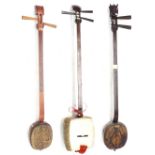 Three various Japanese Shamisen (all at fault) (3)