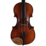 Interesting 19th century violin labelled Nicolas Lupot Luthier rue de Grammont: L'an 1796, the two