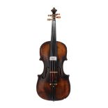 Late 19th century violin labelled Josephe Capa..., 14 1/16", 35.70cm