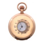 Waltham Traveler gold plated half hunter lever pocket watch, circa 1904, signed movement with
