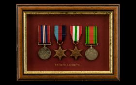 World War II Military Medals ( 4 ) Awarded to Private A. O. Smith.