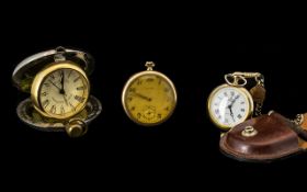 Two Vintage Pocket Watches to include a Tempo Bendine gold plated pocket watch;