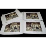Set of Colour Prints by Sir William Russell 'The Festival of Santa Eulalia, Andalusia, Spain.