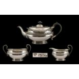 Goldsmiths And Silversmiths Company Very Fine Quality- Sterling Silver 3 Piece Tea Service