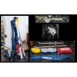 Collection of Skiing Equipment to include four pairs of skis in sizes 160/170/185/170 including