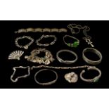 Excellent Collection of Sterling Silver Jewellery - 14 pieces in total.