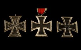 German Iron Cross 2nd Class 1939, Black, White And Red Ribbon,