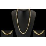 Pearl Statement Necklace With 18ct Gold Spacers.