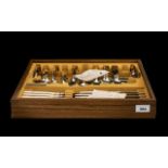 A Canteen of Community Plate Cutlery an 8 piece setting housed in a teak effect box.