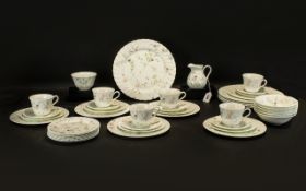 Wedgwood 'Campion' Tea/Dinner Part Set comprising six cups,