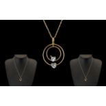 9ct Gold Pendant & 9ct Gold Chain.