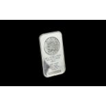 One Pure Ounce Of Pure Silver. Silver bar of 999 pure silver, please see accompanying image.