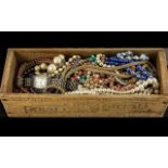 A Collection of Costume Jewellery to include a quantity of assorted beads.
