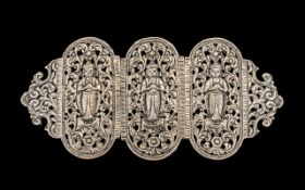 Burmese Silver Buckle.