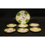 Royal Minton Sandwich Set comprising a large sandwich plate and six small sandwich plates,