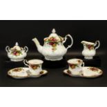 Royal Albert 'Old Country Roses' Afternoon Tea Set comprising a Tea Pot, Milk Jug,