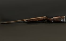 Air Rifle. Working order, length 42.5, please see accompanying image.