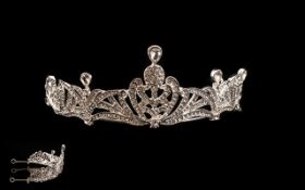 Austrian Crystal Tiara, an elegant,