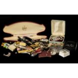 Collection of Vintage & Modern Costume Jewellery to include boxed crystal necklace; watches;