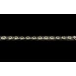 Green Amethyst Tennis Bracelet, 12 oval cut sparkling green amethysts, totalling 20cts,