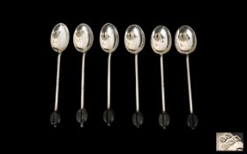 1920s Deco Coffee Bean Spoons.