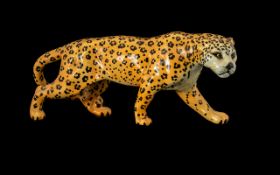 Beswick Wild Animal Figure - 'Leopard' model no. 1082. Designer A. Gredington, issued 1946-1975.