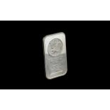 One Ounce Pure Silver Bar. Silver bar of 999 pure silver, please see accompanying image.