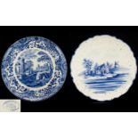 Fine Quality Pair of Large 19th Century Copeland Spode Blue & White Porcelain Wall Plaques in