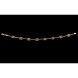 14ct Gold Attractive and Fancy Ladies Bracelet - in as new condition. Marked 585 - 14ct. 4.8 gram.