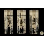 Lowry 'The Football Match' Limited Edition Collector's Item Vase. Based on a pencil drawing by L.