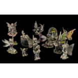 Collection of Metal Fairy Figures comprising twelve metal fairy figures including a fairy sitting