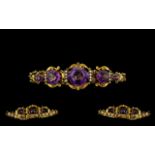 Victorian Period 1837-1901 Superb Quality Ornate 9ct Gold Natural Leaf Decorated Ladies Bracelet.