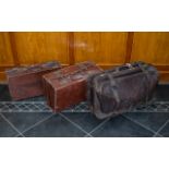 Large Leather Gladstone Leather Bag & Two Others.